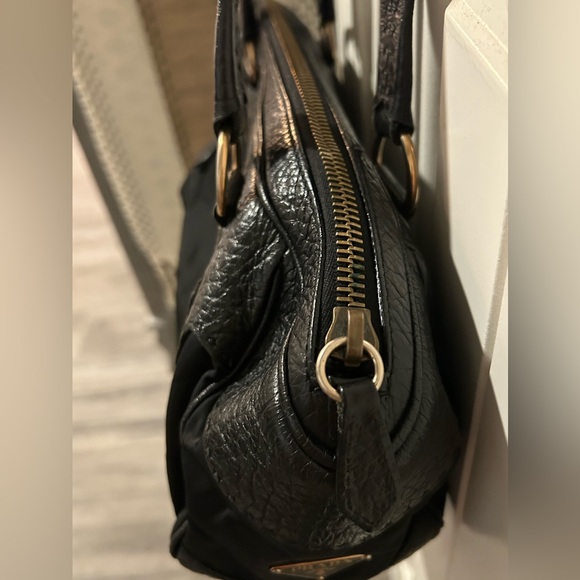 Prada Berlino Trimmed Tessuto Bag - Picture 7 of 13